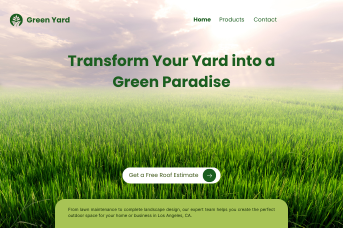 A beautiful manicured lawn and garden