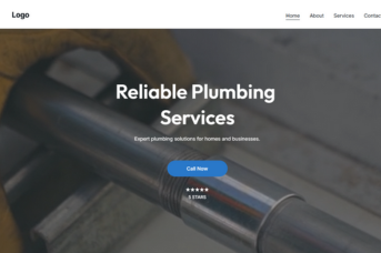 Professional plumber working under a sink